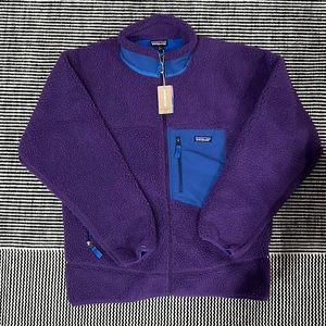 Patagonia mens classic retro x jacket purple
